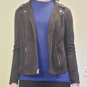 Black Zip-Up Jacket with Collar- Style&Co (Sm)